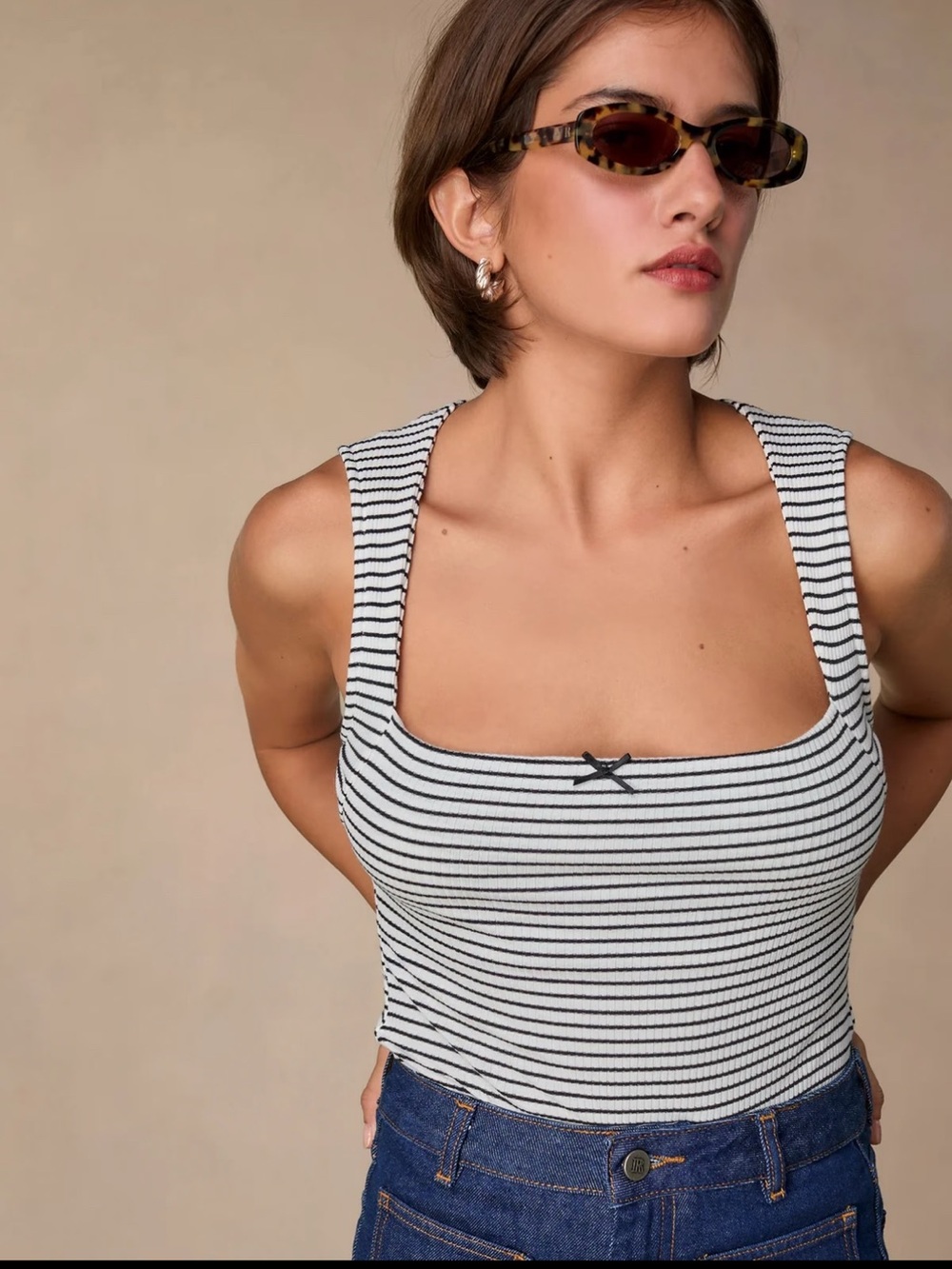 NWT Rouje Paris Ilonka Raye Rib Knit Striped top